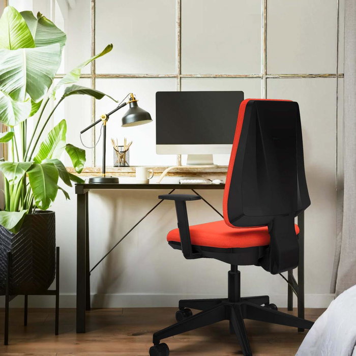 Chaise Elche Contact permament de base Tissu Gris Base pyramidale noire Accoudoir 1D Sans appui-tête Roulettes 65mm nylon Chaise Elche Contact permament de base Tissu Gris Base pyramidale noire Accoudoir 1D Sans appui-tête Roulettes 65mm nylon