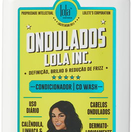 Lola Cosmetics Après-Shampooing Cowash Lola Inc. 500ml aux Graines de Lin, Calendula et Gingembre pour Cheveux Ondulés