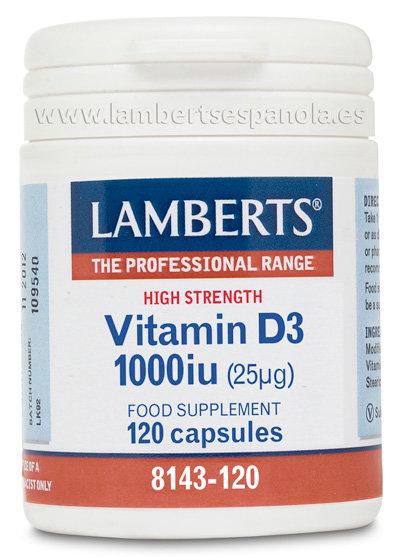 LAMBERTS Vitamine D3 1000 UI 120 capsules LAMBERTS Vitamine D3 1000 UI 120 capsules