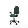 PIQUERAS Y CRESPO Chaise de bureau Algarra, Vert bouteille, Accoudoirs 2D