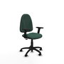 PIQUERAS Y CRESPO Chaise de bureau Algarra, Vert bouteille, Accoudoirs 2D