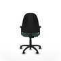 PIQUERAS Y CRESPO Chaise de bureau Algarra, Vert bouteille, Accoudoirs 2D