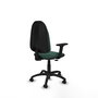 PIQUERAS Y CRESPO Chaise de bureau Algarra, Vert bouteille, Accoudoirs 2D