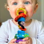 Playgro Sonajero Super Shaker 0181598 Hochet bébé dès 3 mois Multilingue (français, anglais, allemand, italien, portugais, espagnol)