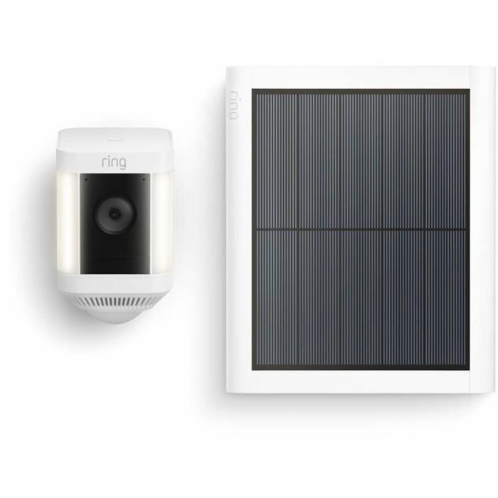 Ring Spotlight Cam Plus - Caméra de surveillance sans fil HD 1080p avec vision nocturne couleur