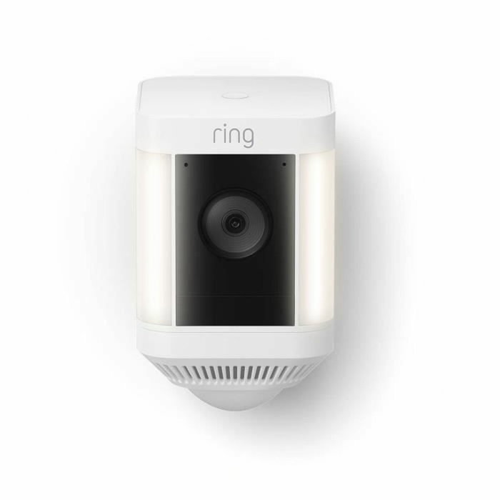 Ring Spotlight Cam Plus - Caméra de surveillance sans fil HD 1080p avec vision nocturne couleur
