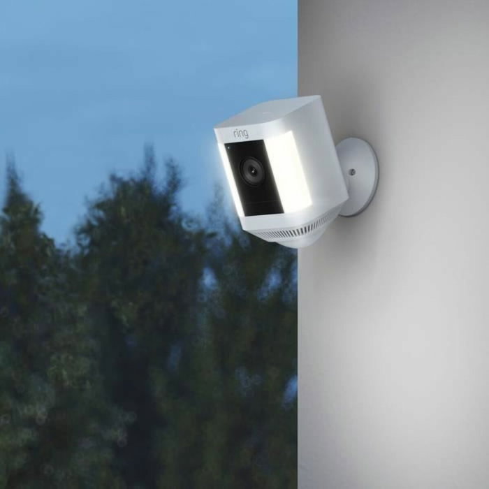 Ring Spotlight Cam Plus - Caméra de surveillance sans fil HD 1080p avec vision nocturne couleur