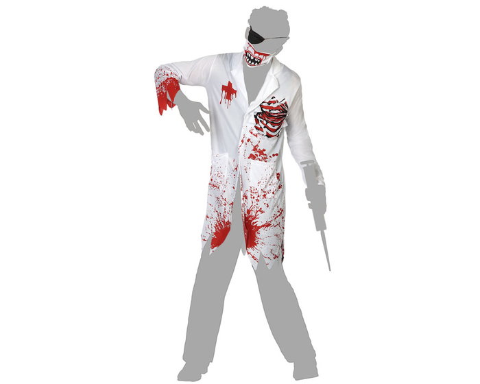 Déguisement de Docteur Sanglant Zombie pour Homme Adulte