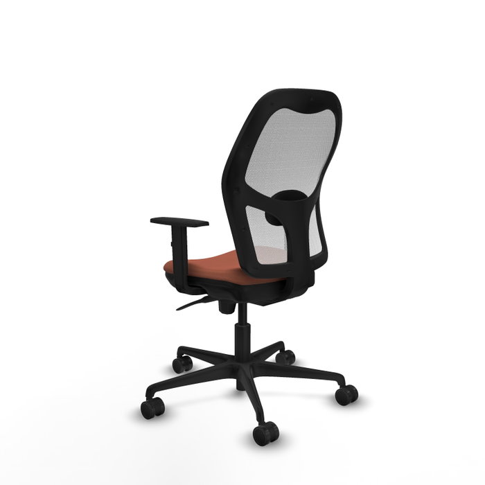 Piqueras y Crespo Chaise de Bureau Jorquera Blanc et Marron