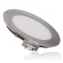 Plaque LED 6W 480Lm 4200K Circulaire Nickel Satiné 50.000H [GL-CL-R6N-W]