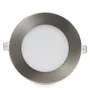 Plaque LED 6W 480Lm 4200K Circulaire Nickel Satiné 50.000H [GL-CL-R6N-W]