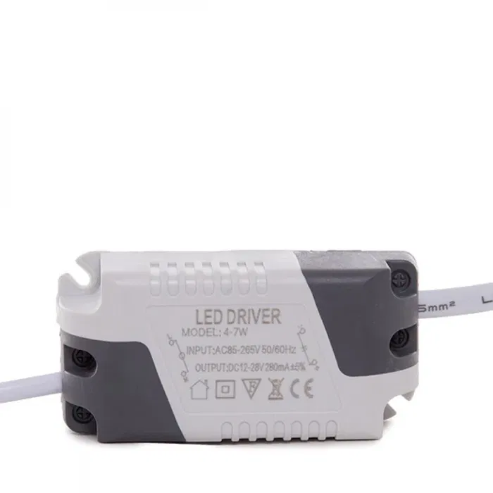 Plaque LED 6W 480Lm 4200K Circulaire Nickel Satiné 50.000H [GL-CL-R6N-W]