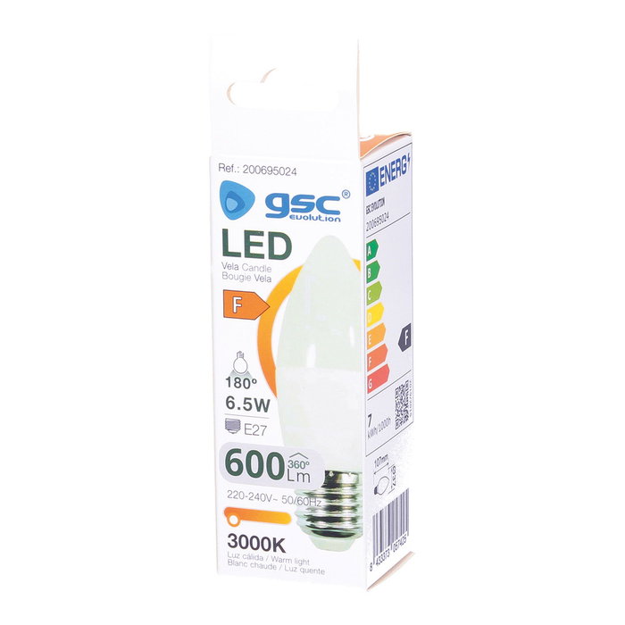 GSC Evolution Ampoule LED bougie 6,5W E27 3000K
