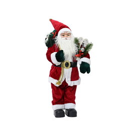 Decoris Poupée décorative Père Noël en polyester, 23 x 14 x 45 cm