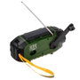 Camry CR1919 Radio de secours multifonction solaire/dynamo/USB 4000 mAh, linette LED 3W, FM/AM/SW, Bluetooth 5.0, verte