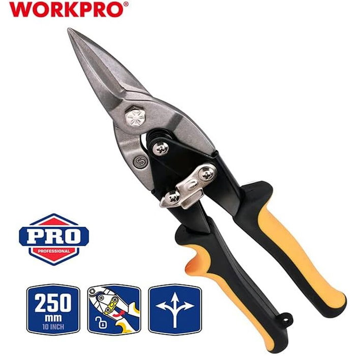 Ciseaux Coupe tôle Workpro 250 mm 250mm Droit