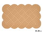 GIFTDECOR Paillasson à nœuds Marron 50x80cm