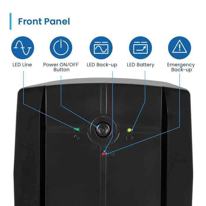 Système d'Alimentation Sans Interruption Interactif Ewent EW3997 720 W
