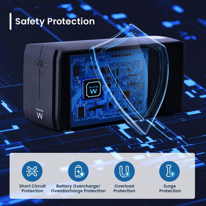 Système d'Alimentation Sans Interruption Interactif Ewent EW3997 720 W