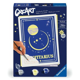 Ravensburger CreArt Kit Peinture par Numéros Serie Trend D Zodiac Sagittaire avec Effet Lumineux 18x24cm