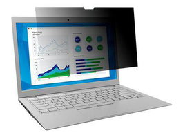 3M Filtre de confidentialité pour PC portable 15.6 pouces Écran large - Protection anti-reflets et réduit la lumière bleue - Compatible avec cadre surélevé