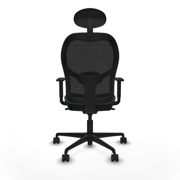 Piqueras y Crespo Chaise de Bureau Jorquera, Assise Vert Bouteille et Dossier Noir Piqueras y Crespo Chaise de Bureau Jorquera, Assise Vert Bouteille et Dossier Noir