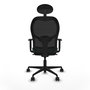 Piqueras y Crespo Chaise de Bureau Jorquera, Assise Vert Bouteille et Dossier Noir