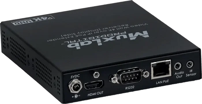 Muxlab Récepteur HDMI sur IP 4K avec RJ45, JPG 2000, Portée 100 m, 500812