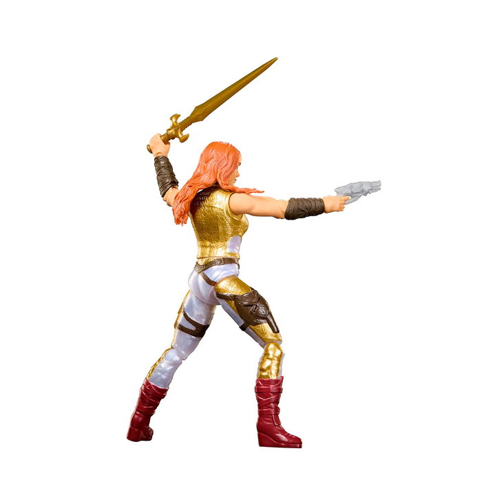 Mattel Masters of the Universe - Figurine Articulée Teela de 14 cm (13,97 cm) - Basée sur le Film 2026 - 14 Points d'Articulation avec Épée et Pistolet - Pour Enfants +4 Ans
