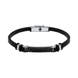 Sector Bracelet en cuir synthétique noir 21 cm SZV114