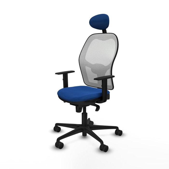 Piqueras y Crespo Chaise de Bureau avec Appui-tête 1D036N1 Bleu