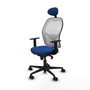 Piqueras y Crespo Chaise de Bureau avec Appui-tête 1D036N1 Bleu