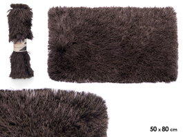 Giftdecor Tapis Gris Foncé 50x80 cm Polyester Coton (Set de 6)