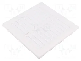 DOSPEL S.A. Grille de ventilation blanche 156x156x27mm avec volet mécanique