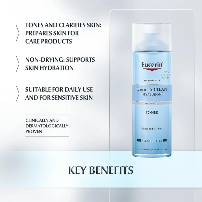 Eucerin DERMATOCLEAN Lotion tonique pour le visage 200 ml Eucerin DERMATOCLEAN Lotion tonique pour le visage 200 ml