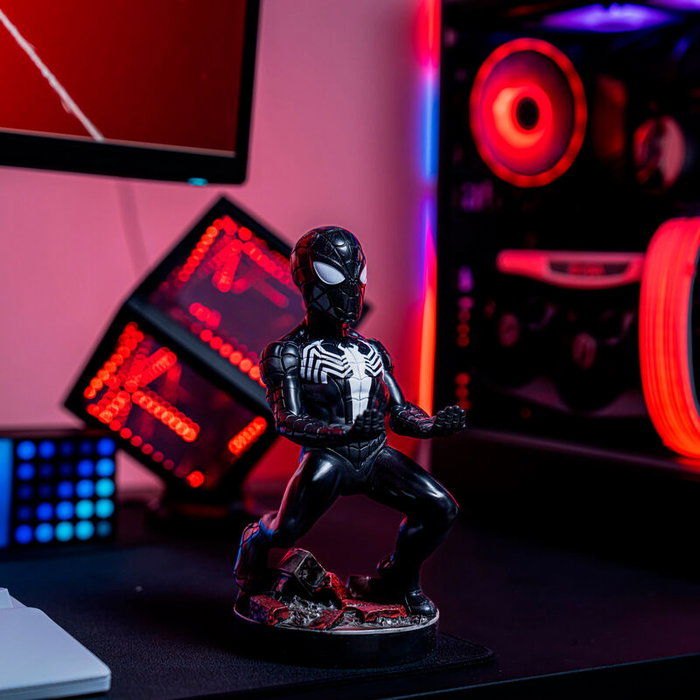 Cable Guy Support de Charge Figure Symbiote Spider-Man Marvel 21cm pour Manette PS5, Xbox, iPhone - Compatible avec la Majorité des Smartphones