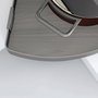 Emuca Jeux de plateaux tournants Harmony 3/4, Module largeur 800mm, Hauteur réglable, Acier et Bois, Gris anthracite