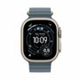 Apple Watch Ultra 3 GPS + Cellular 49mm Titane Naturel, Bracelet Ocean Bleu