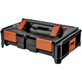 Tood Coffret professionnel emboîtable en ABS pour rangement d'outils et d'accessoires, dimensions 46x34x14 cm