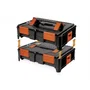 Tood Coffret professionnel emboîtable en ABS pour rangement d'outils et d'accessoires, dimensions 46x34x14 cm