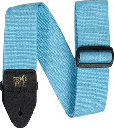 ERNIEBALL Sangle Polypro Bleu Ciel pour Guitare et Basse