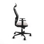 Piqueras y Crespo Chaise de Bureau avec Appui-tête 1D036N1 Blanc