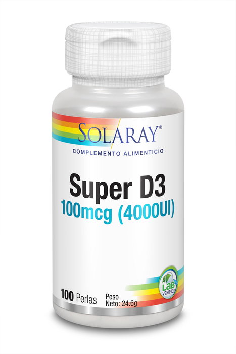 SOLARAY Super D3 4000 UI 100 perles SOLARAY Super D3 4000 UI 100 perles