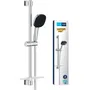 Grohe Ensemble de douche Vitalio Comfort 110 26929001 - Pommeau 2 jets 11 cm, barre 60 cm, flexible 1,75 m, tablette - Economie d'eau - Chromé