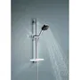 Grohe Ensemble de douche Vitalio Comfort 110 26929001 - Pommeau 2 jets 11 cm, barre 60 cm, flexible 1,75 m, tablette - Economie d'eau - Chromé
