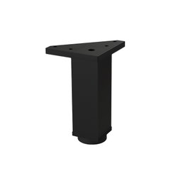 HERRAJES ALK Patte en aluminium modèle Laos, finition noire, hauteur H120