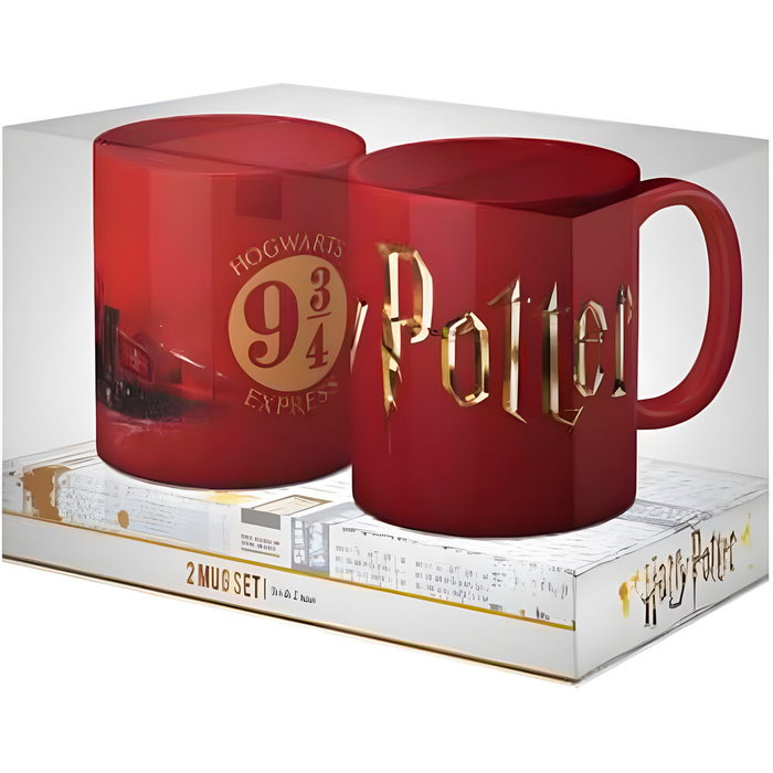 SD TOYS Set de tasses à thé avec logo Hogwarts Harry Potter SD TOYS Set de tasses à thé avec logo Hogwarts Harry Potter