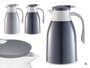 Kinvara Termo Plastique Gris 1L Surtis Aléatoires 17 x 26 x 14 cm Verre et PP (Set de 12)