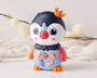 KioKids Jouet Pingouin Musical Bébé +12 Mois avec Couronne Lumineuse et Boutons Animaux Marins Sonores - Jouet d'Éveil Multicolor
