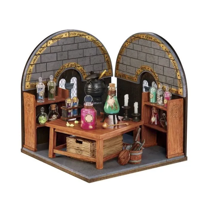 MGA Miniverse - Mini Set Classes des Potions Poudlard, Harry Potter, Jeu Créatif en Résine Ultra Détail à Assembler, Loisirs et Décor, à Partir de 8 Ans